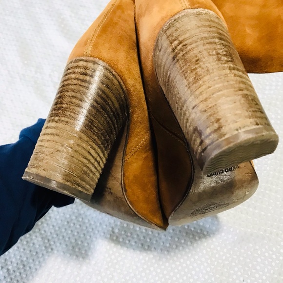 Free People Dakota Suede Brown Slouch Block - Picture 10 of 16